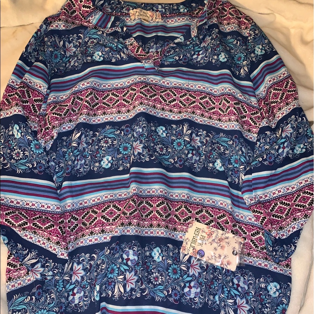 Half sleeve Pink Republic Floral Blouse